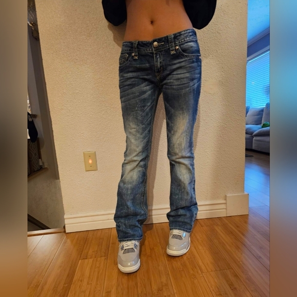 Y2k vintage Rock Revival Alanis Low-rise jeans - Picture 2 of 7